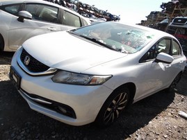 2015 Honda Civic EX-L White Sedan 1.8L AT #A24882